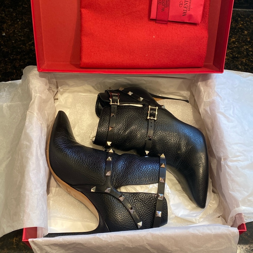 Valentino Rockstud heeled booties